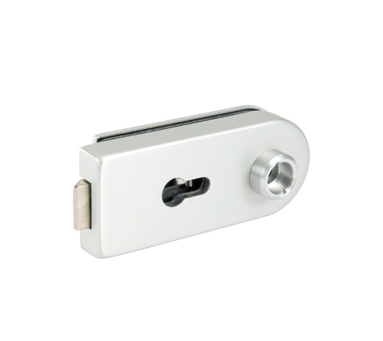 Glass Door Lock Studio Private Line round Profile Cylinder lockable, non-protruding