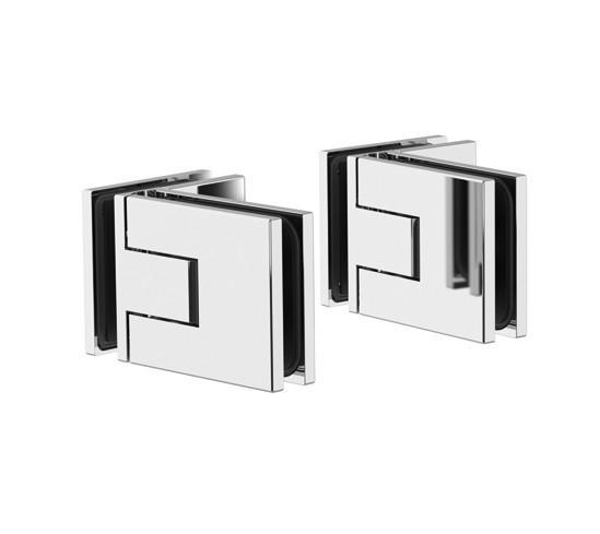 Shower Door Hinge Juna glass/glass 90°