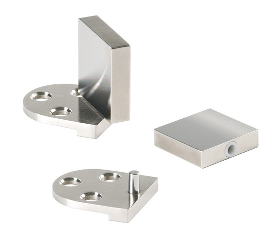 Glass Door Hinge Swing square large 30 mm