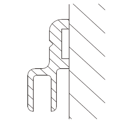 Magnetic Support Profile Recess application