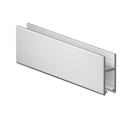 Slide rail profile for 8 - 10,76 mm glass