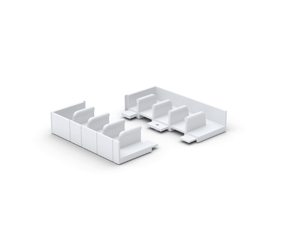 FloorTrack lower end pieces for running track 4 doors