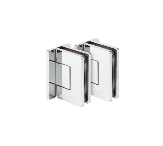 Shower Door Hinge Santos HD-T glass/wall 90° both sides wall mounted