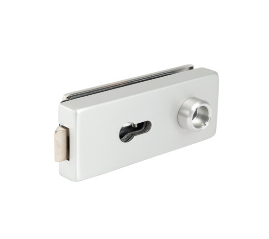 Glass Door Lock Studio Private Line square Profile Cylinder lockable, non-protruding