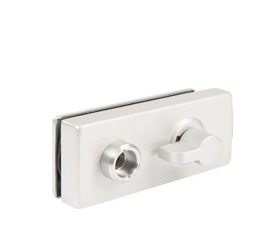 Glass Door Lock Studio Private Line square WC Control knob on lock side