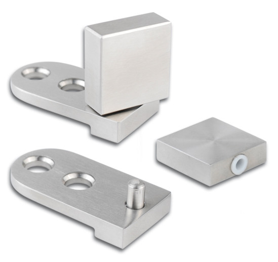 Glass Door Hinge Swing square small 20 mm