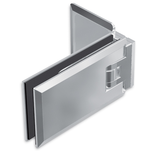 Shower Door Hinge Milano Glass Wall 90° One Side Wall Mounted