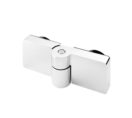 Shower Door Hinge Lugo glass/glass 180° opens outwards DIN left