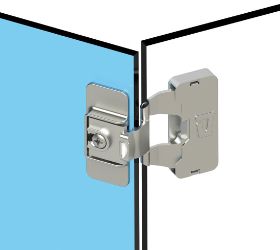 Hinge for All-Glass Showcases inset mm with catch | Glass Door Hinges ...