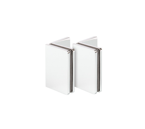 Corner Clamp Santos HD glass/wall 90° one side wall mounted