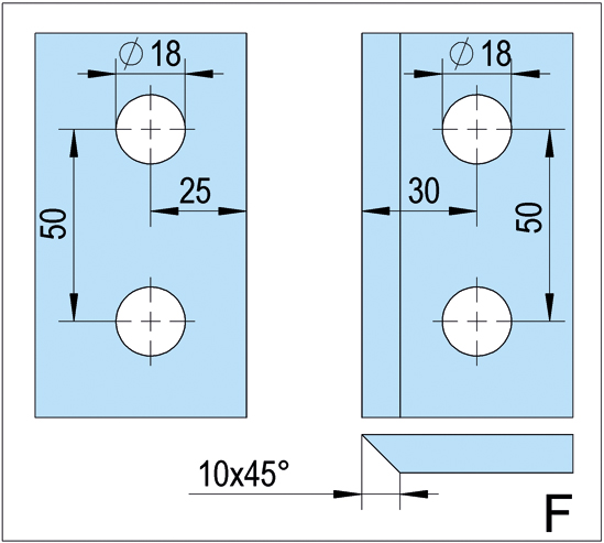 Shower Door Hinge Arta with Rise and fall mechanism glass/glass 135° opens outwards