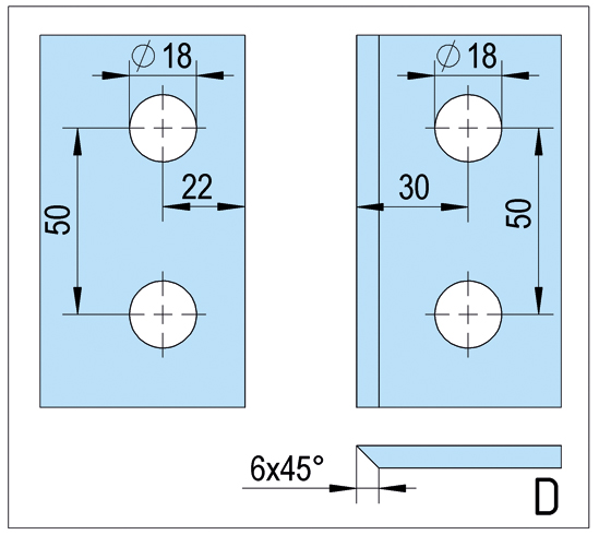 Shower Door Hinge Arta with Rise and fall mechanism glass/glass 135° opens outwards